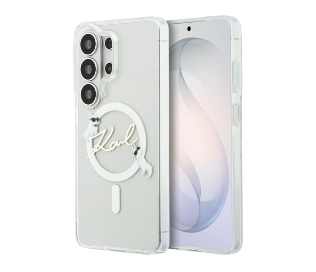 Karl Lagerfeld Etui KC Script MagSafe do Galaxy S26 Ultra przezroczysty - 1522716 - zdjęcie